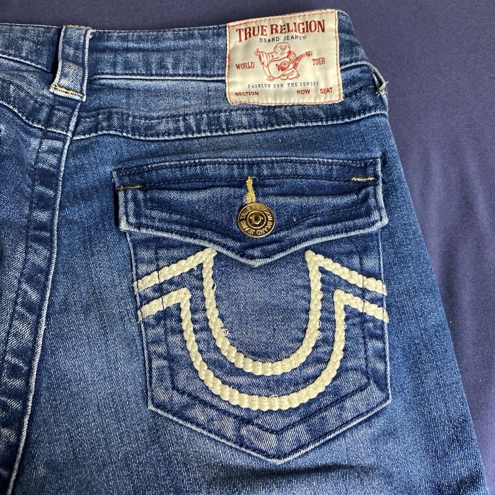 True Religion Women's Classic Blue Boot Cut Jeans